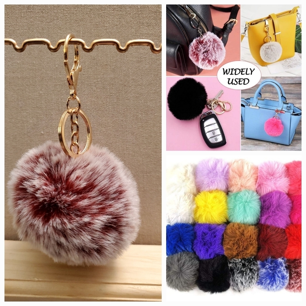 Cute Fashion Faux-Fur Puff Ball